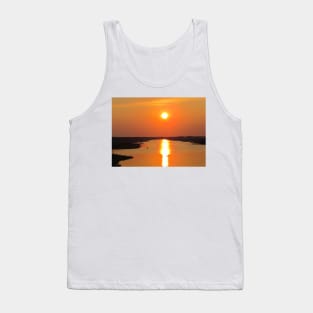 Sunset From The Oak Island Bridge Tank Top